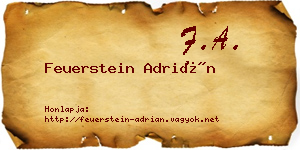 Feuerstein Adrián névjegykártya
